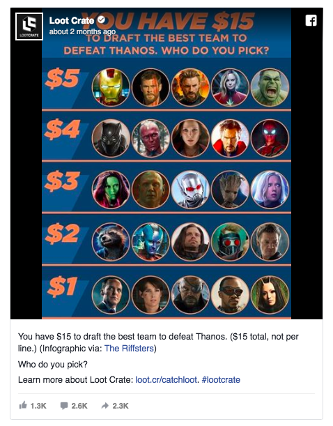 contoh foto produk yang menarik di Facebook